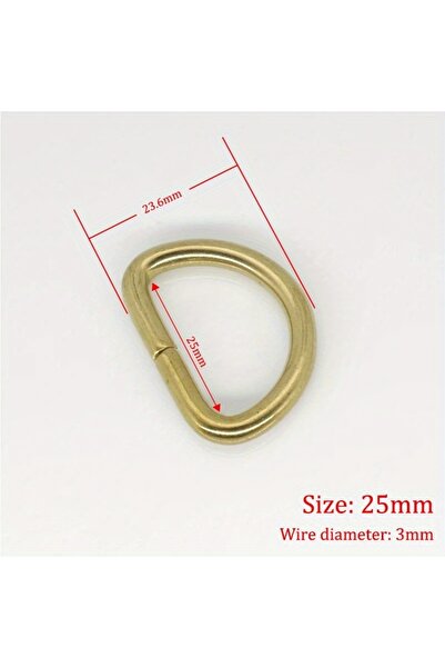 Choice6 ١٠ قطع من حلقات D النحاسية الصلبة مقاس ٢٥ مم، مزودة بإبزيمات حزام حقي...