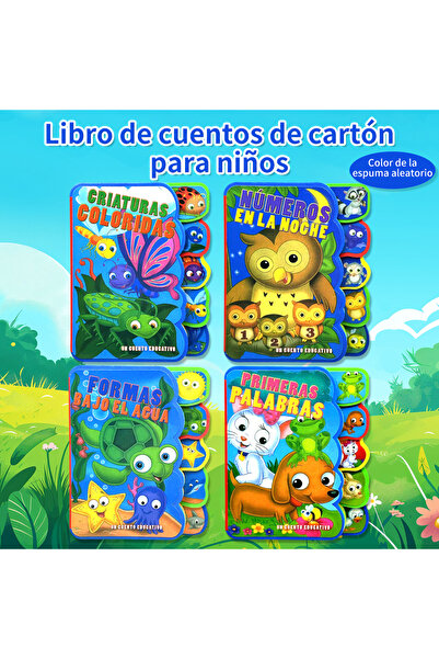 Choice3 SPC-1-4 Spanish Children's Cardboard ture Story Book Animals/Insects ...