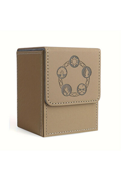 Choice3 Sand-Gray Card Deck Box, Copyrighted Design，Fits 100+ Single Sleeved ...