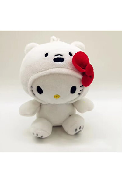 Choice1 سلسلة مفاتيح دب أبيض من سانريو، شخصية هيلو كيتي الكرتونية، لعبة دب أب...