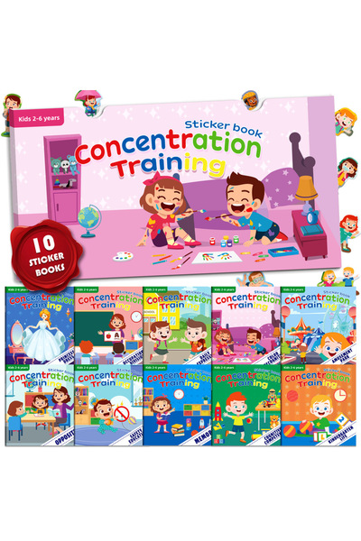 Choice 10 مجلدات (10/20 مجلد) من كتاب الملصقات الجديد لتنمية الإمكانات المحتم...