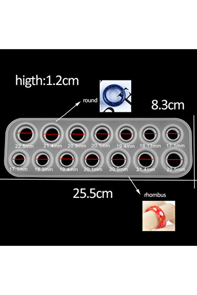 Choice1 قالب واحد من قوالب السيليكون بأحجام مختلطة لصنع المجوهرات بنفسك، مصنو...
