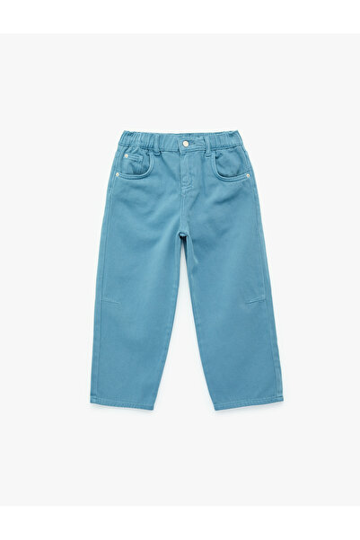 Koton Pantaloni din bumbac cu buzunare cu nasturi, în formă de balon