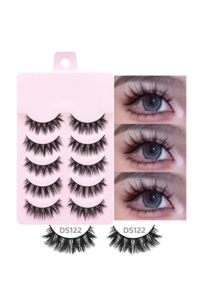 Choice5 C 5 أزواج - DS122-337 5 أزواج من رموش المانجا، رموش صناعية طويلة وناع...