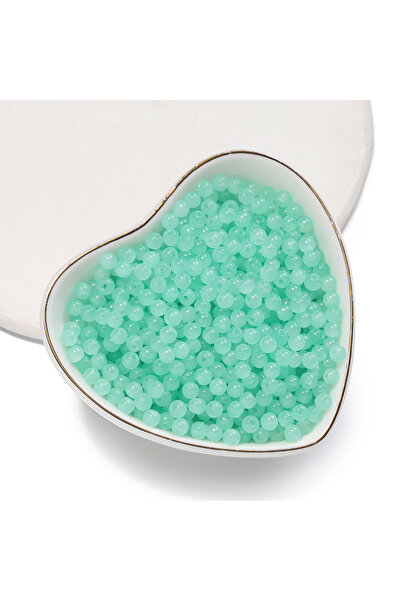 Choice10 ١٠٠ قطعة من الخرز الزجاجي الملون الأزرق السماوي، ٥٠/١٠٠ قطعة، ٤ مم، ...