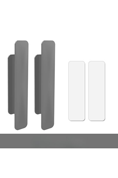 Choice3 2pcs-grey 2pcs Non-punching Self-adhesive Handle Drawer Cabinet Handl...
