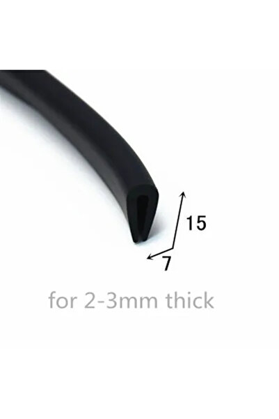 Choice44 1meter U round bottom 3mm U Strip Edge Shield Encloser Bound Glass M...
