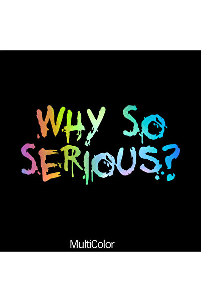 Choice3 ملصقات ليزرية مقاومة للماء بتصميم "لماذا كل هذا الجدية؟" مقاس 13×6.5 ...