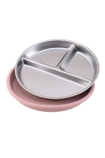 Choice1 11-dasty lilac Color Kids 1PCS Stainless Steel Plate Detachable Sucti...