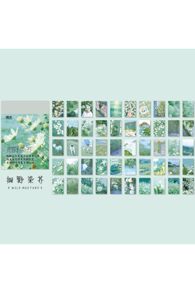 Choice14 M Yoofun 50 Sheets Natural Scenery&Art Paintings Stationery Stickers...