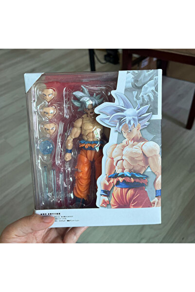 choice2 الخيار أ مع العلبة: مجسم سون غوكو ذو الشعر الفضي الأبيض من دراغون بول...