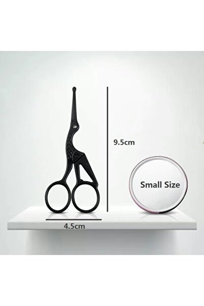 Choice5 مقص شعر الوجه الأسود الصغير ذو التصميم الاحترافي المصنوع من الفولاذ ا...