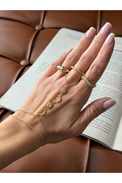 Twenty Eight خاتم ذهبي صغير قابل للتعديل - مطلي بطبقة VIP