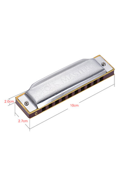 choice2 هارمونيكا فولكماستر القياسية ذات 10 ثقوب بمفتاح فا و20 نغمة للمبتدئين...