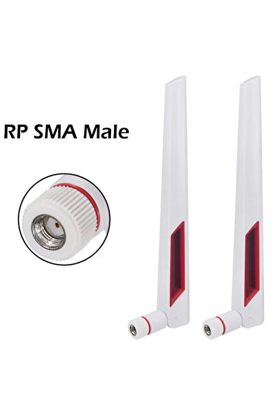 Choice6 قطعتان من هوائيات واي فاي ثنائية النطاق 2.4 جيجاهرتز/5.8 جيجاهرتز، RP...