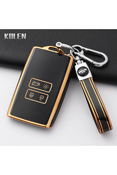 Choice6 غطاء مفاتيح سيارة أنيق من مادة TPU باللون الأسود من G-Black Set C، مت...