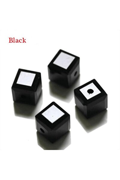Choice6 010 50pcs 6mm Colorful Cube Glass Beads Spacers For DIY Jewelry Makin...