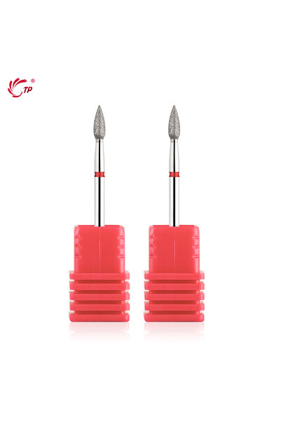 Choice Fine-2pcs BNG 1/2PCS Flame Cone Cuticle Clean Nail Drill Bit 3/32'' Pr...