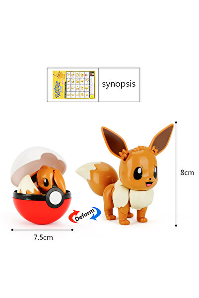 Choice6 02 لعبة بوكيمون عالية الجودة قابلة للتحويل: بيكاتشو، ميو تو، غيارادوس...