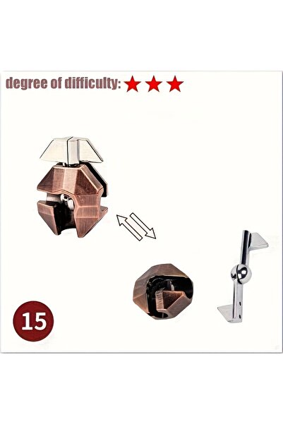 Choice22 15 لعبة ألغاز معدنية كلاسيكية فكرية، لعبة تعليمية صعبة لعيد الميلاد ...
