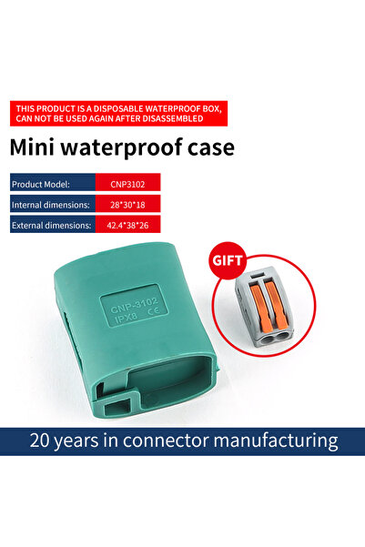 Choice3 صندوق توصيل أسلاك جل صغير مقاوم للماء بمعيار IP68 من JINH، طراز CNP31...