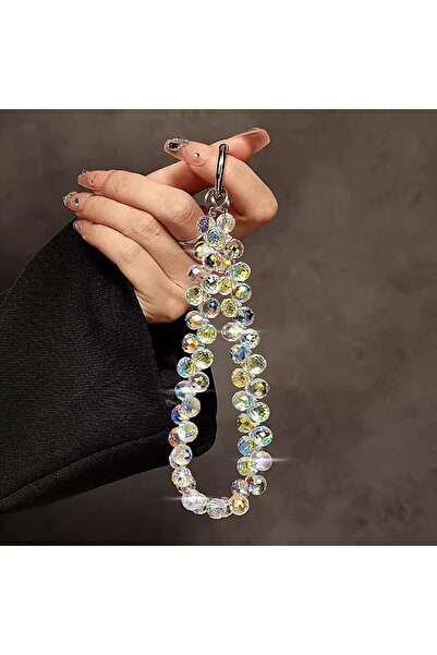 Choice6 حبل معصم مزين بخرز G مرصع بأحجار الراين الكريستالية، مناسب لهواتف iPh...