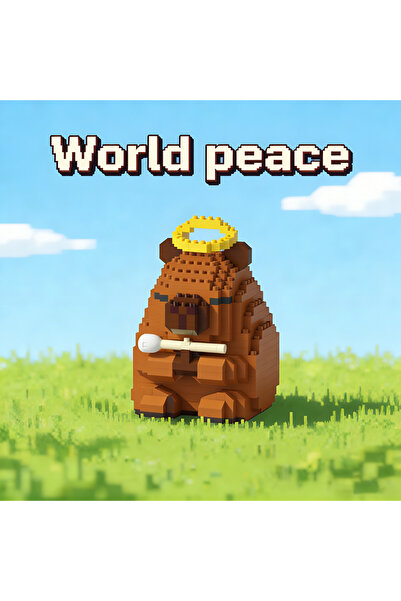 Choice5 World peace "Capybara Building Blks Set - Cute Water Guinea Pig DIY M...