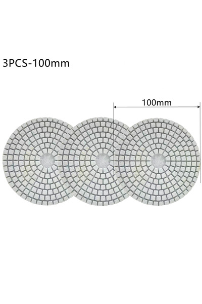 Choice5 3 قطع - قرص تجليخ حواف بلاط السيراميك من النوع 125 مقاس 100 مم، زاوية...