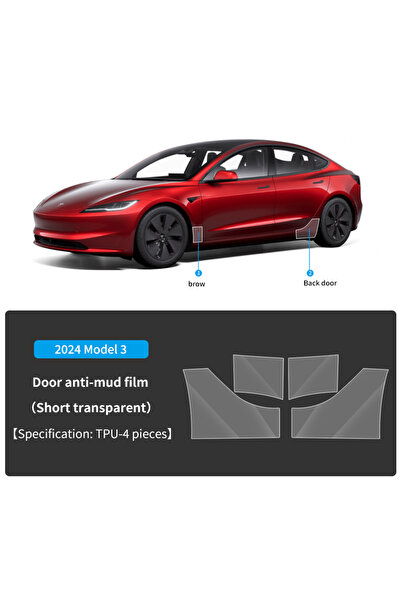 Choice4 فيلم حماية مثلث الشكل لأبواب سيارة تسلا هايلاند 3 موديل Y، مصنوع من م...