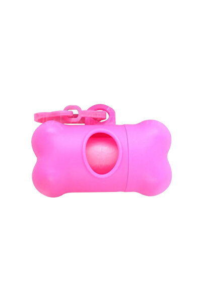 Choice9 pink1 1pc Bone Shaped Bag Dispenser Disposable Pet Dog Waste Bag Hold...