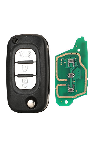Choice3 3 Buttons Key jingyuqin Flip Remote Key Fob 2/3 Butt 433MHz ASK ID46 ...