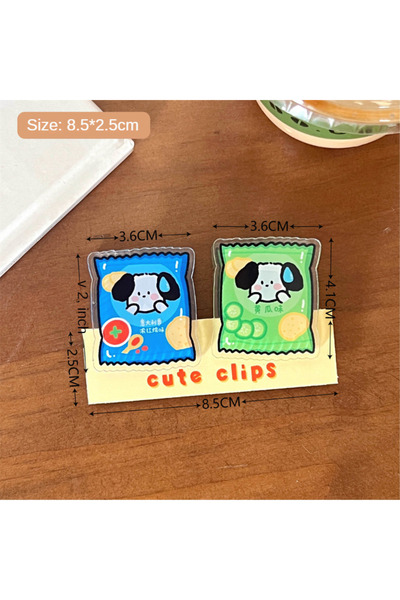 choice2 03 2 Pcs Cute Animal Food Sealing Clip High Sppearance PP Clip Multif...