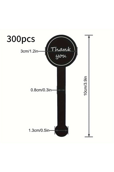 choice2 300 قطعة، 100/200 قطعة، ملصقات سوداء طويلة مانعة للتسرب، ملصقات زجاجا...