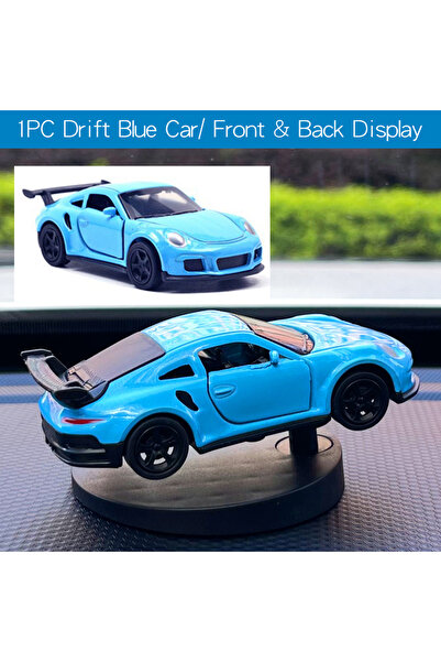 Choice3 Blue Drift Drift Car dashboard toy model swing turning cool sports ra...