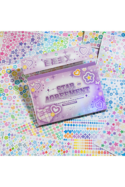 choice2 B Frosted Cartoon Handbook Stickers Book DIY Planner Decorative Water...