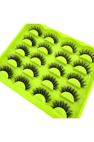 Choice8 10 pairs 1601 New 10 Pairs 3D Faux Mink Lashes Wispy Fluffy 25MM Fals...