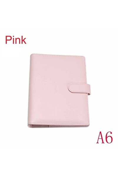 Choice3 A6 Pink New Vintage Refillable Notebook File Folder Notepad Cover Lea...