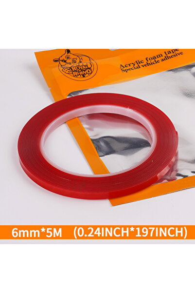 Choice5 شريط إضاءة LED لاصق مزدوج الجوانب، بعرض 6 مم، مصنوع من أكريليك النانو...