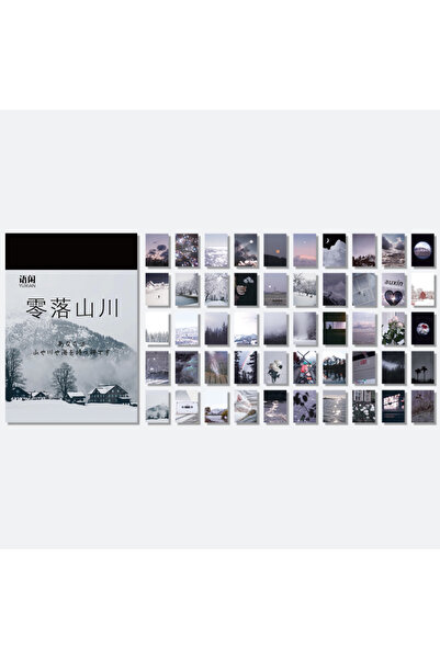 Choice10 E Yoofun 50 ورقة من ملصقات القرطاسية ذات المناظر الطبيعية واللوحات ا...