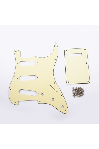 Choice1 واقي جيتار كهربائي كريمي اللون ثلاثي الطبقات من PHRILM SSS11 بفتحة ST...