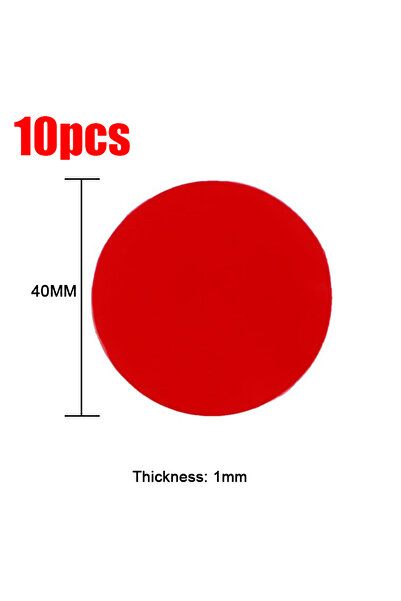 Choice6 10 قطع من وسادات الشريط اللاصق أكريليك الشفاف ذو مزدوج، دائرية بقطر 4...