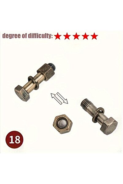 Choice21 18 لعبة ألغاز معدنية كلاسيكية فكرية، لعبة تعليمية صعبة لعيد الميلاد ...