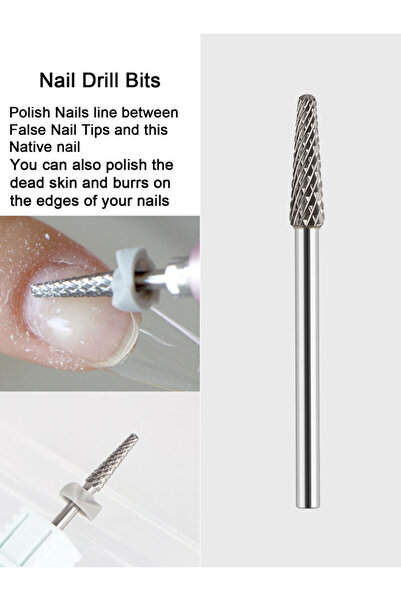 Choice1 0717WG 1Pcs Carbide Tungsten Steel Nail Drill Bits Milling Cutter For...