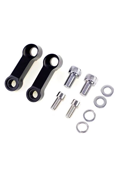 Choice1 1 pair black Motorcycle Rearview Mirror Riser Spacers Extension Unive...