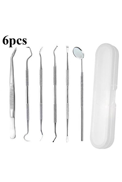 Choice4 أدوات أسنان احترافية من الفولاذ المقاوم للصدأ لإزالة الجير، 6 قطع، 3/...