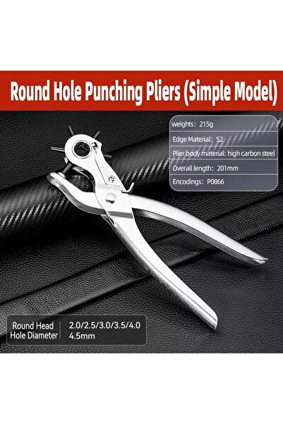 Choice5 أداة ثقب جلد من النوع 1، أداة متعددة الوظائف لثقب حزام مصنوعة من الفو...