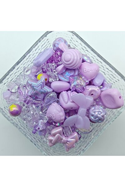 Choice4 Other Mixed Purple 50g 50g/pack Mixed Style Mixed Color Acrylic Loose...