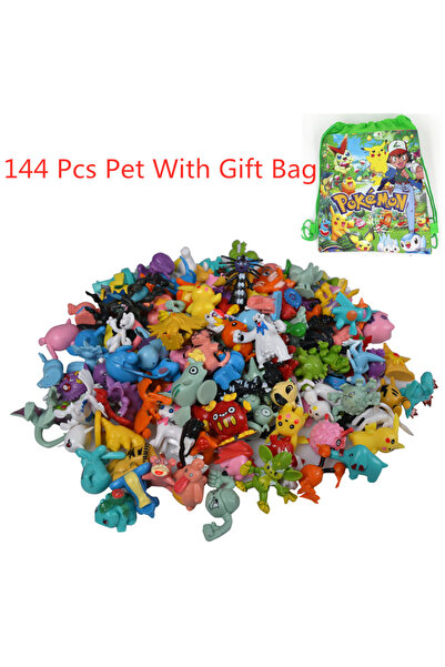 Choice3 144 مع حقيبة، لعبة مجسمات أنمي بوكيمون 144، مجسم بيكاتشو، نموذج زينة