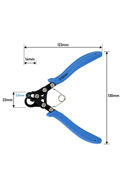 Choice1 مجموعة كماشة لف الأسلاك 3.0 مم، متوفرة بأحجام 1.5/2.25/3 مم، لثني الأ...