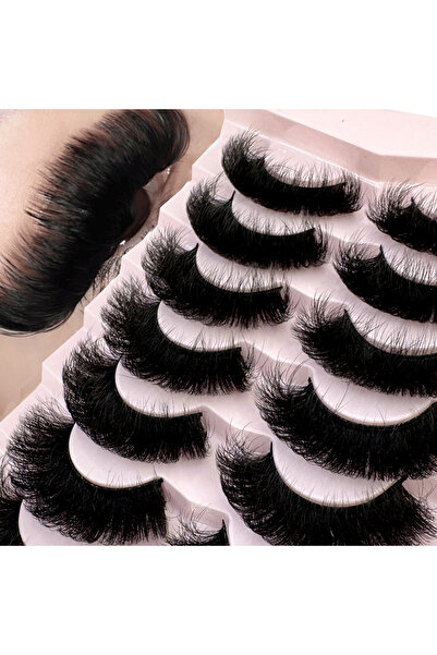 choice2 7pairs-M YDCG New 7 Pairs 15-25mm 3d Mink Lashes Faux Mink Lash Wispy...